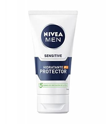 NIVEA  Men Sensitive Moisturising Moisturiser 0% Alcohol Spf15 75ml