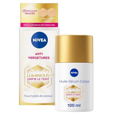 NIVEA Soin Corps S&eacute;rum Huile Ant -vergetures Luminous  - Le Flacon De 100ml