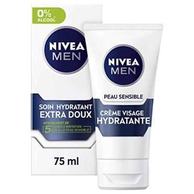 NIVEA Soin apaisant sensitive, sans parfum, sans alcool, hydrate et prot&egrave;ge