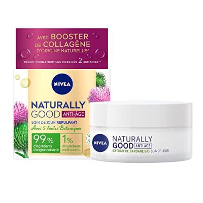 NIVEA Soin de jour anti-&acirc;ge extrait bardane bio - Naturally Good
