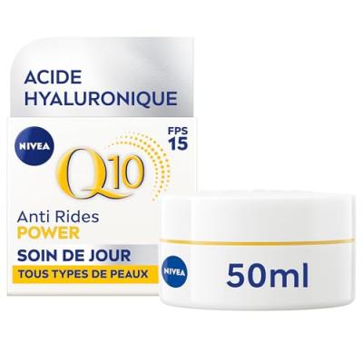 NIVEA  Q10 Anti-Rides Power Soin de Jour Extra Fermet&eacute; SPF15 50 ml - Pot 50 ml