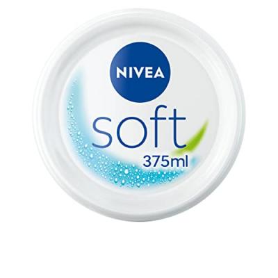 NIVEA Cr&egrave;me Hydratante Fra&icirc;cheur Visage Corps Mains Soft  - Le Pot De 375ml