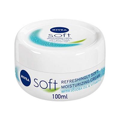 NIVEA Cr&egrave;me Hydratante Soft Visage Corps Mains  - Le Pot De 100 Ml