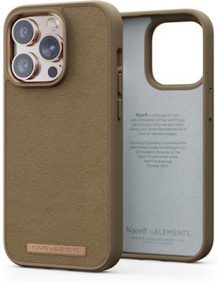 NJORD BYELEMENTS  Suede Comfort+ Case - iPhone 14 Pro - Camel - Neuf