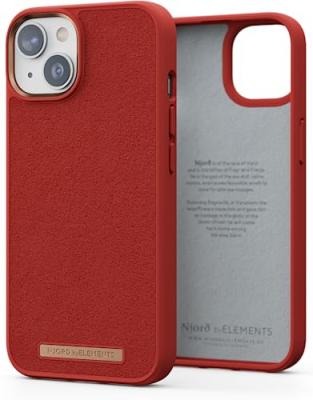 NJORD BYELEMENTS  Suede Comfort+ Case - iPhone 14 - Burnt Orange - Neuf