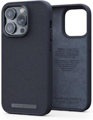 NJORD Genuine Leather Case Iphone 14 (6.7) Black