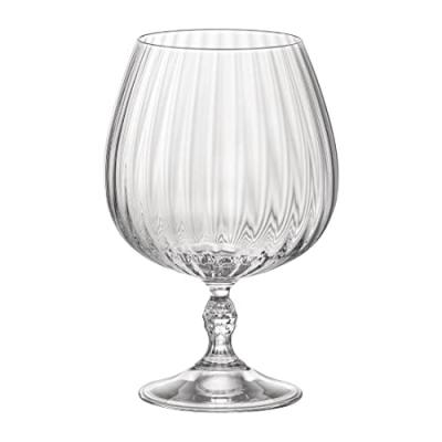 BORMIOLI  Lot de 6 verres &agrave; Cognac AMERICA '20S 65CL