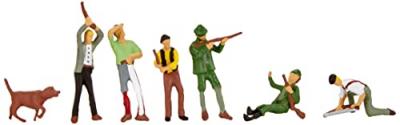 NOCH  - 15060 - Mod&eacute;lisme Ferroviaire - Figurine - 7 Chasseurs Et B&ucirc;cherons