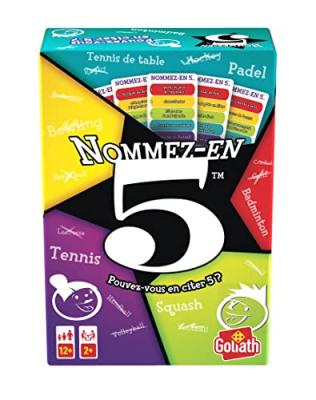 GOLIATH Jeu d&rsquo;ambiance  Nommez en 5