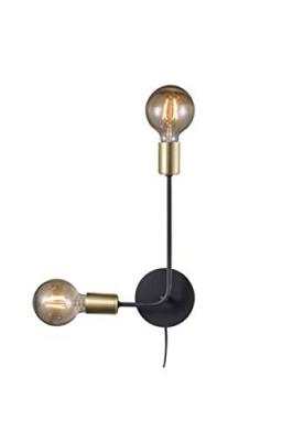 NORDLUX  - Josefine 48941003 Applique E27 noir (mat), laiton A240302