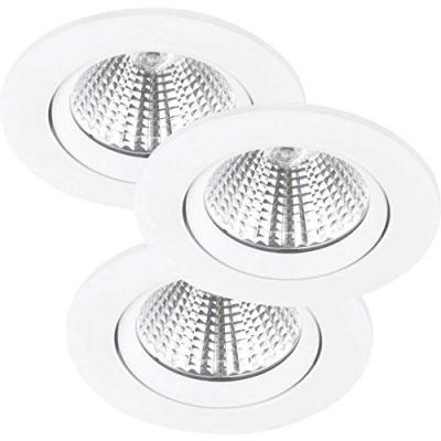 Nordlux Spot encastr&eacute; LED Freemont 2&nbsp;700&nbsp;K par 3, blanc