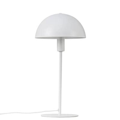 NORDLUX Lampe de table simple en m&eacute;tal blanc et abat-jour en forme de d&ocirc;me