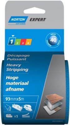 NORTON Rouleau abrasif auto-agrippant  93x5m Grain 40