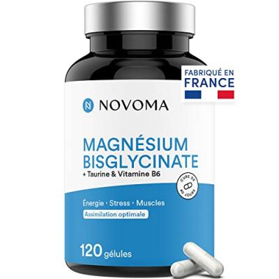 NOVOMA Magnesium Bisglycinate (120 Caps) Magn&eacute;siumNutrivita