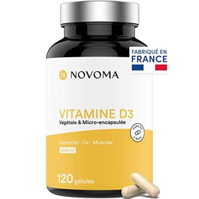 NOVOMA Nutrivita Vitamine D3 2000 UI 120 G&eacute;lules