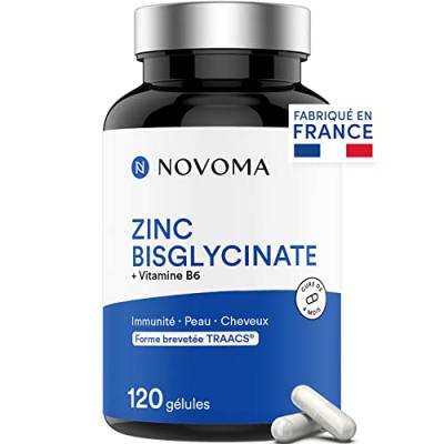 NOVOMA Nutrivita Zinc Bisglycinate 120 G&eacute;lules