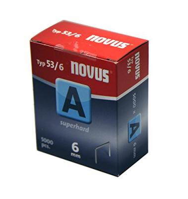 Novus 042-0516 A 53 6 Mm Staples 5000 Units Argent&eacute;