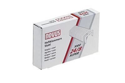 NOVUS  Agrafes pour agrafeuses de bureau avec une longueur de 8 mm.