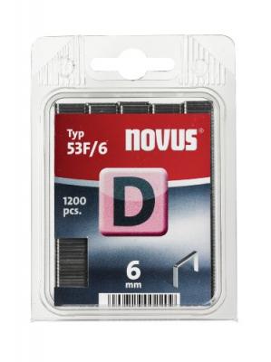  Agrafes &agrave; fil plat type D53F/6 1200 pces Novus
