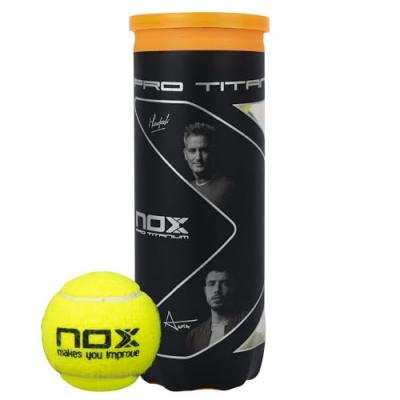 NOX  Bo&icirc;te de 3&nbsp;balles de padel Pro Titanium