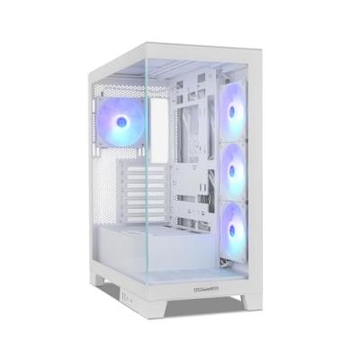 NOX  Hummer Glock Pc Tower Case Clair,Blanc 