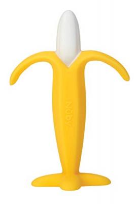 NUBY  sweetcorn junior 17,1 x 10,5 cm silicone jaune/blanc