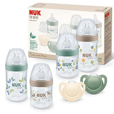 NUK  Coffret naissance Perfect Start For Nature 4 biberons, 2 sucettes