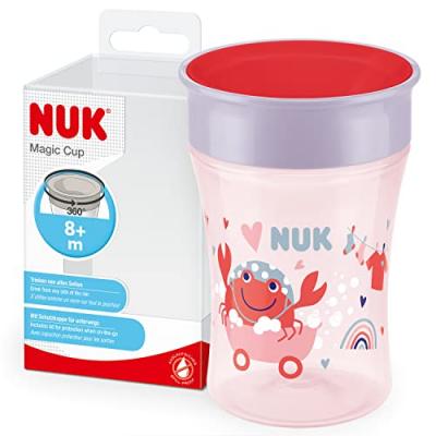 NUK  Tasse enfant Magic Cup bordure 360&deg; PP rouge 230 ml