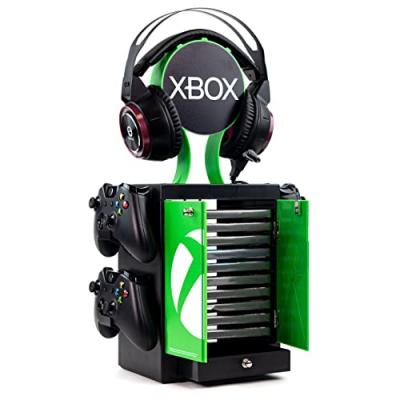 Casier de rangement pour jeux et film xbox - avec support manette xbox - support casque