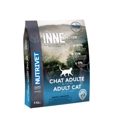 NUTRIVET  Croquettes au poisson Inne - Pour chat adulte - 6 kg