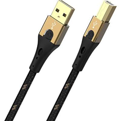 OEHLBACH USB 2.0 USB-A m&acirc;le, USB-B m&acirc;le 2.00 m noir/or