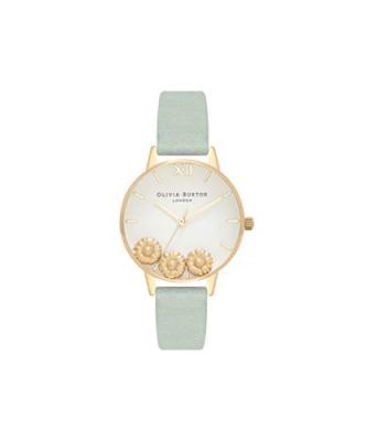 OLIVIA BURTON Montre Femme  Case Cuffs Rose Gold & Sage OB16CH17