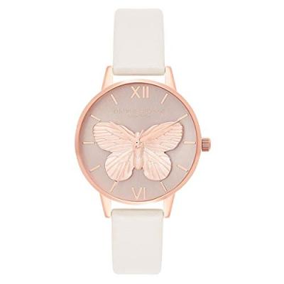 OLIVIA BURTON Montre Femme  3D Butterfly Gift Set Gold & Blush OB16MB16
