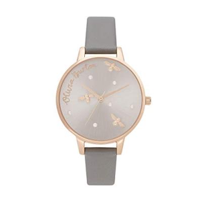 OLIVIA BURTON Montre Femme  Vegan London Grey & Rose Gold OB16PQ03