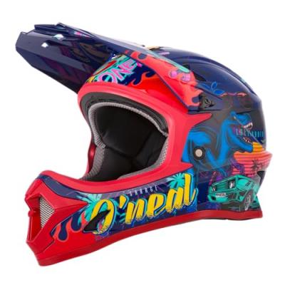 O NEAL Casque v&eacute;lo int&eacute;gral enfant O'Neal Sonus Rex multicolore/rouge/bleu