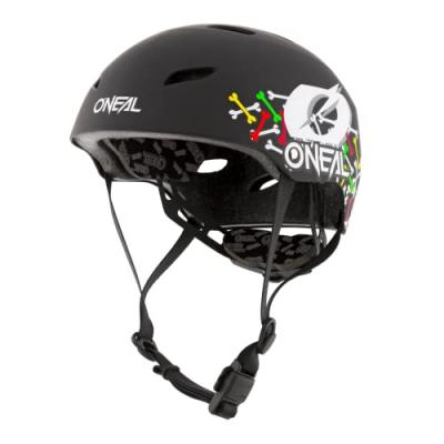 O NEAL Casque v&eacute;lo enfant O'Neal Dirt Lid Skulls noir/multicolore- M
