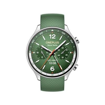ONEPLUS Montre connect&eacute;e  Watch 2R AMOLED 46 mm Vert for&ecirc;t