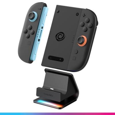ONIVERSE Support de charge  Fusion Dock 2 Joycons + Controller Grip pour Nintendo Switch 2 Noir 