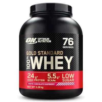 OPTIMUM NUTRITION GOLD STANDARD 100% WHEY PROTEIN - 2270 g - Chocolat blanc & Framboise