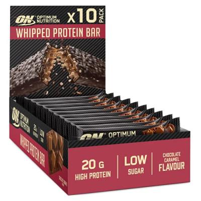 OPTIMUM NUTRITION Whipped Barre prot 10x60g Chocolat Caramel  Proteine