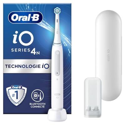 ORAL B Brosse &agrave; dents &eacute;lectrique iO4 connect&eacute;e - 80363959 - Blanc - Sans fil