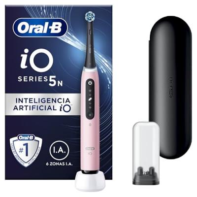 ORAL B Oral-b io 5n - avec etui de voyage - rose - brosse &agrave; dents &eacute;lectrique connect&eacute;e