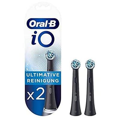 ORAL B Oral-b io lot de 2 brossettes nettoyage ultime noir