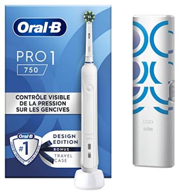 ORAL B Braun Pro 1 750 Kit Electric Toothbrush Clair