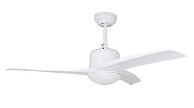ORBEGOZO Ventilateur de plafond avec lumi&egrave;re et t&eacute;l&eacute;commande 3 pales 105 cm blanc