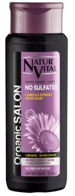 NATURVITAL Natur Vital Shampoing pour cheveux teints sans sulfates protection