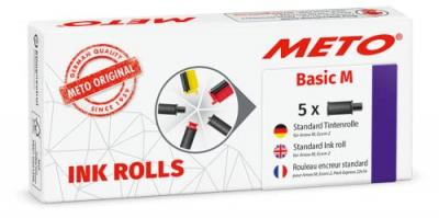 METO Pack de 5 rouleaux encreurs pour Basic M 2 lignes