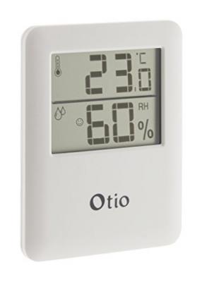 Otio-Thermom&egrave;tre/Hygrom&egrave;tre int&eacute;rieur magn&eacute;tique - Blanc - Otio