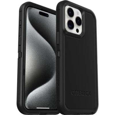 OTTERBOX  Coque Defender Rugged avec MagSafe iPhone 15 Pro Max - Noir