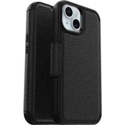 OTTERBOX  Coque Strada Series Folio MagSafe Noir - iPhone 15